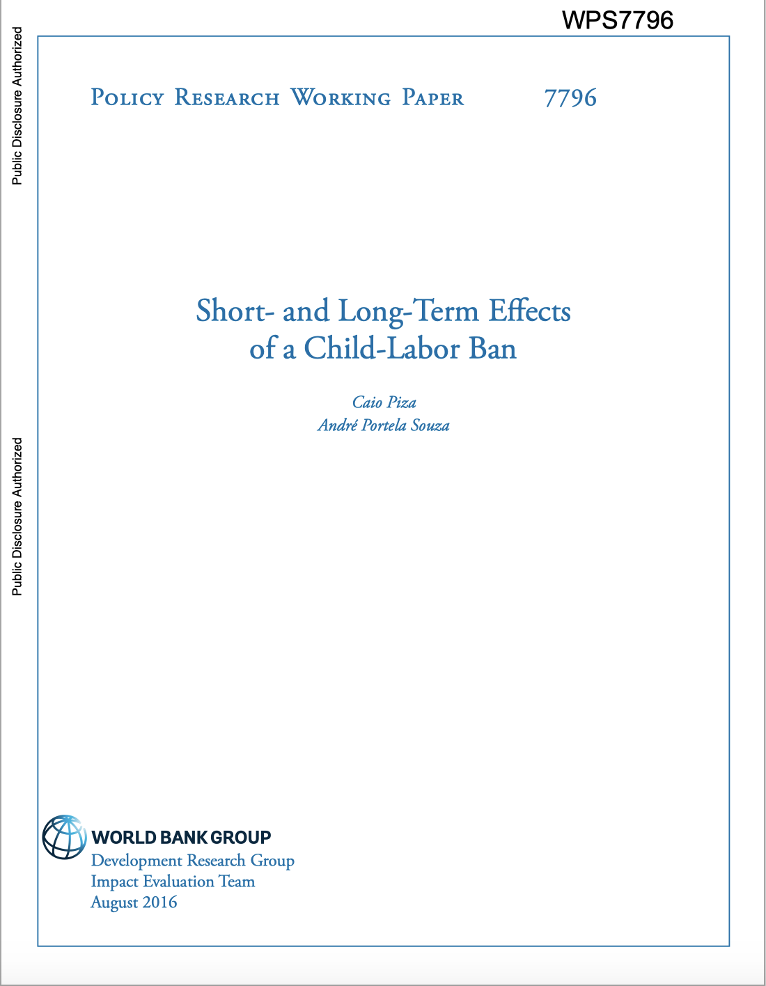 Short- And Long-term Effects Of A Child-labor Ban